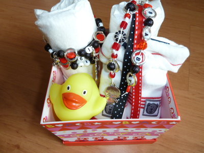 Kraampakket in Blauw of Rood met Zwart